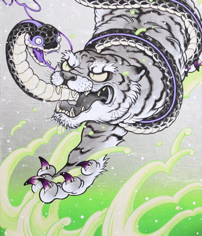 風雲蛇虎図