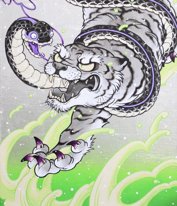 風雲蛇虎図