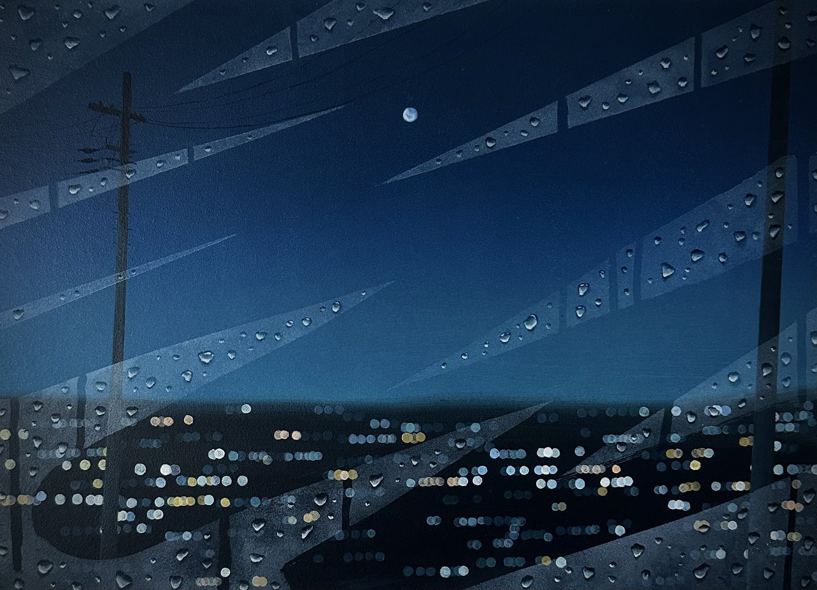 夜の水面